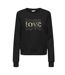 Sweat noir/marron femme only rubi-1