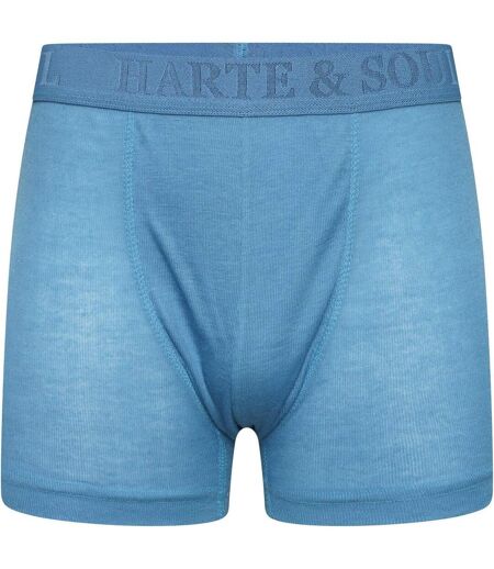 Pack Of 12  Mens Plain Bamboo Boxer Shorts  Multicoloured Harte & Soul