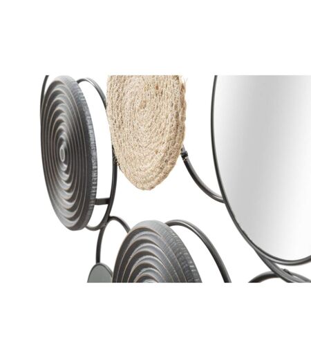 Décoration Murale 3 Miroirs Triby 106cm Noir & Marron