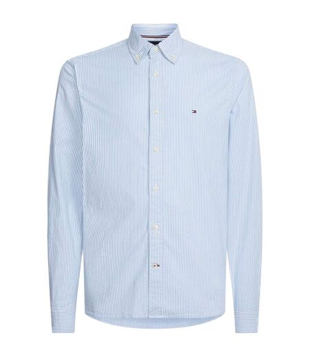 Chemise À Boutons Motif/style À Rayures Homme Bleu Tommy Hilfiger