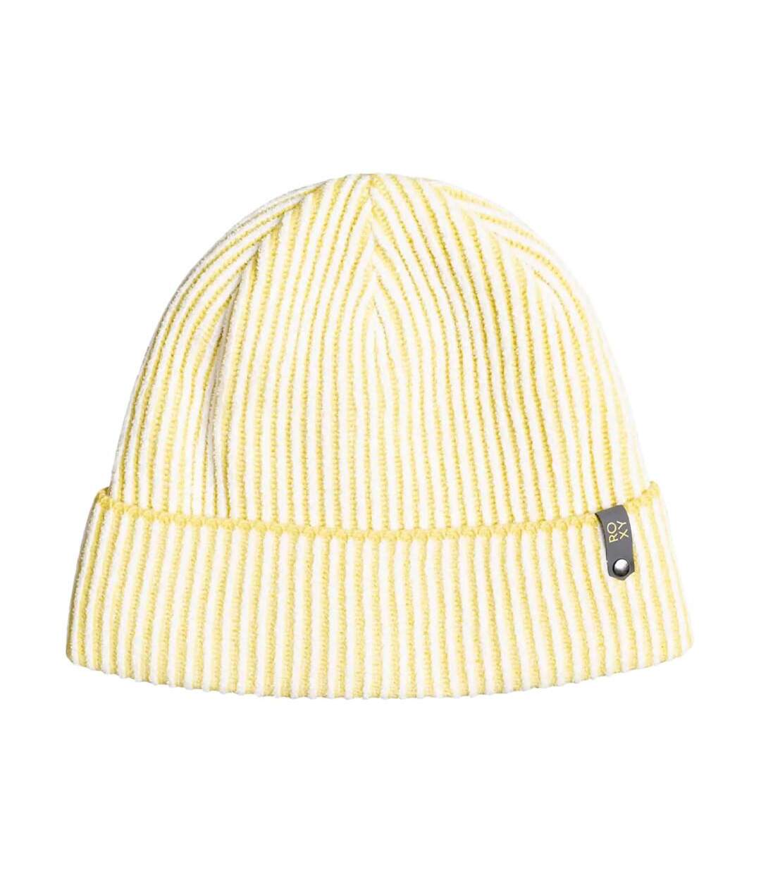Bonnet blanc/jaune femme roxy ozalee-1