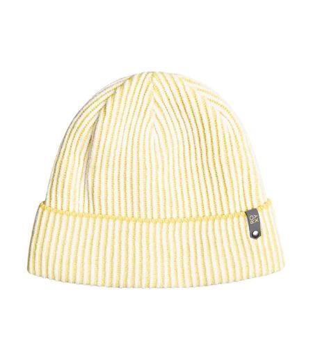 Bonnet blanc/jaune femme roxy ozalee
