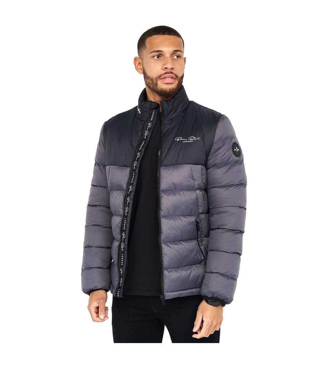 Doudoune Lyden Homme Gris Born Rich-4