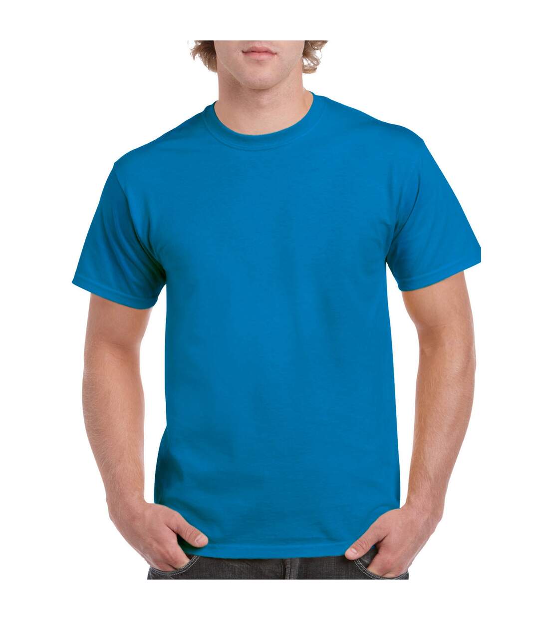 T-shirt Adulte Saphir Gildan-1
