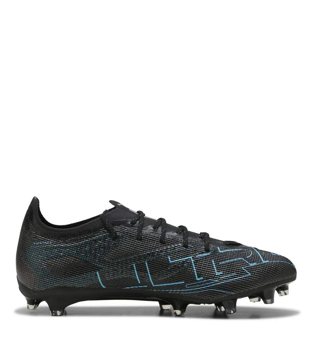 Mens Ultra Pro Firm Ground Football Boots Black Silver Puma-4