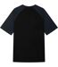 T-shirt Manches Raglan Core Homme Noir Gris Umbro-3