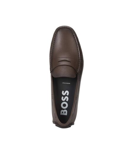 Mocassins driver homme marron Boss