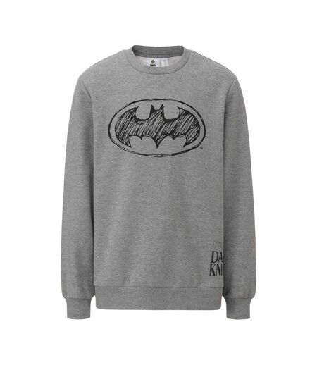 Mens Character Crew Neck Sweatshirt Grey Batman