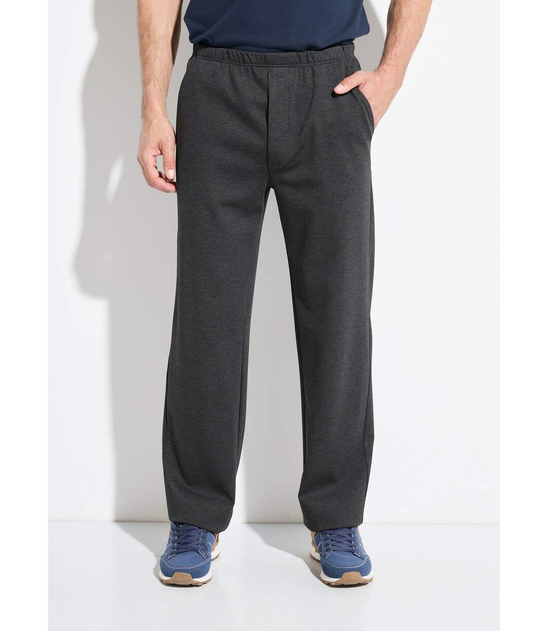 Pantalon extensible ceinture élastiquée-1