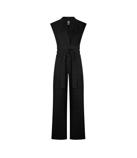 Womens/ladies Wide Leg Jumpsuit Black Odd Muse