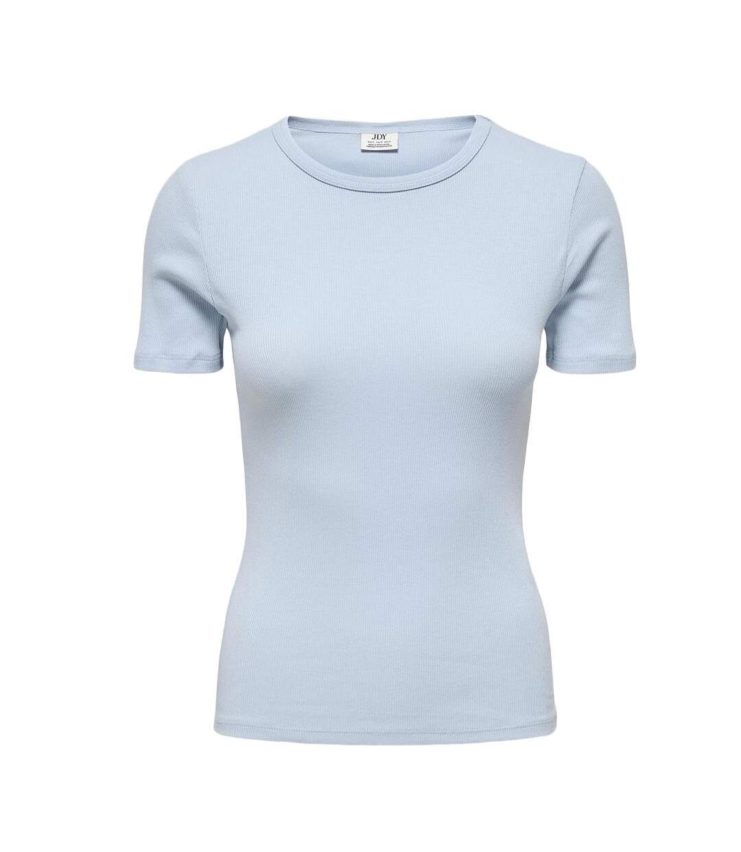 T-Shirt bleu clair femme jdy lucky-3