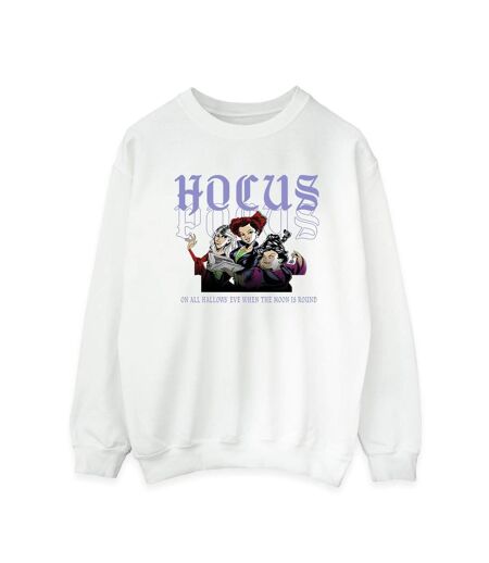 Disney Sweatshirt Hocus Pocus Hallows Eve Femmes/Ladies (Blanc) - UTBI15679