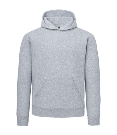 Mens cotton hoodie athletic heather Fruit of the Loom