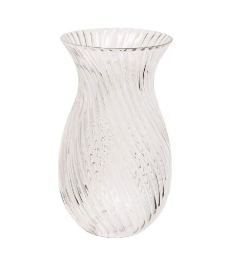 Vase Design en Verre Manel 29cm Transparent