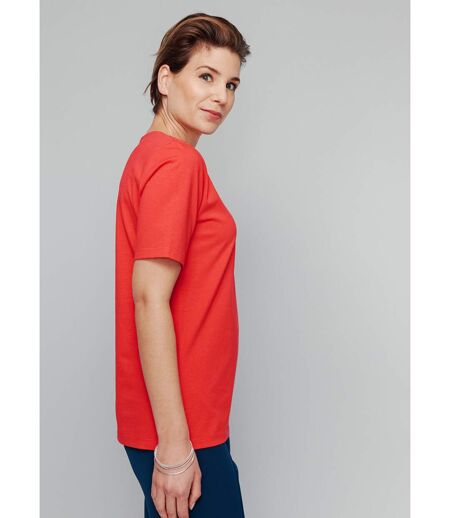 T-shirt manches courtes col brodé clouté