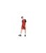Mens Sport Contrast Piping Shorts Fire Red Puma-1