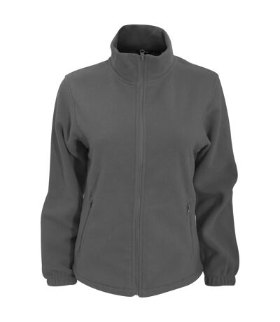 2786 Womens/Ladies Full Zip Fleece Jacket (280 GSM) (Charcoal)