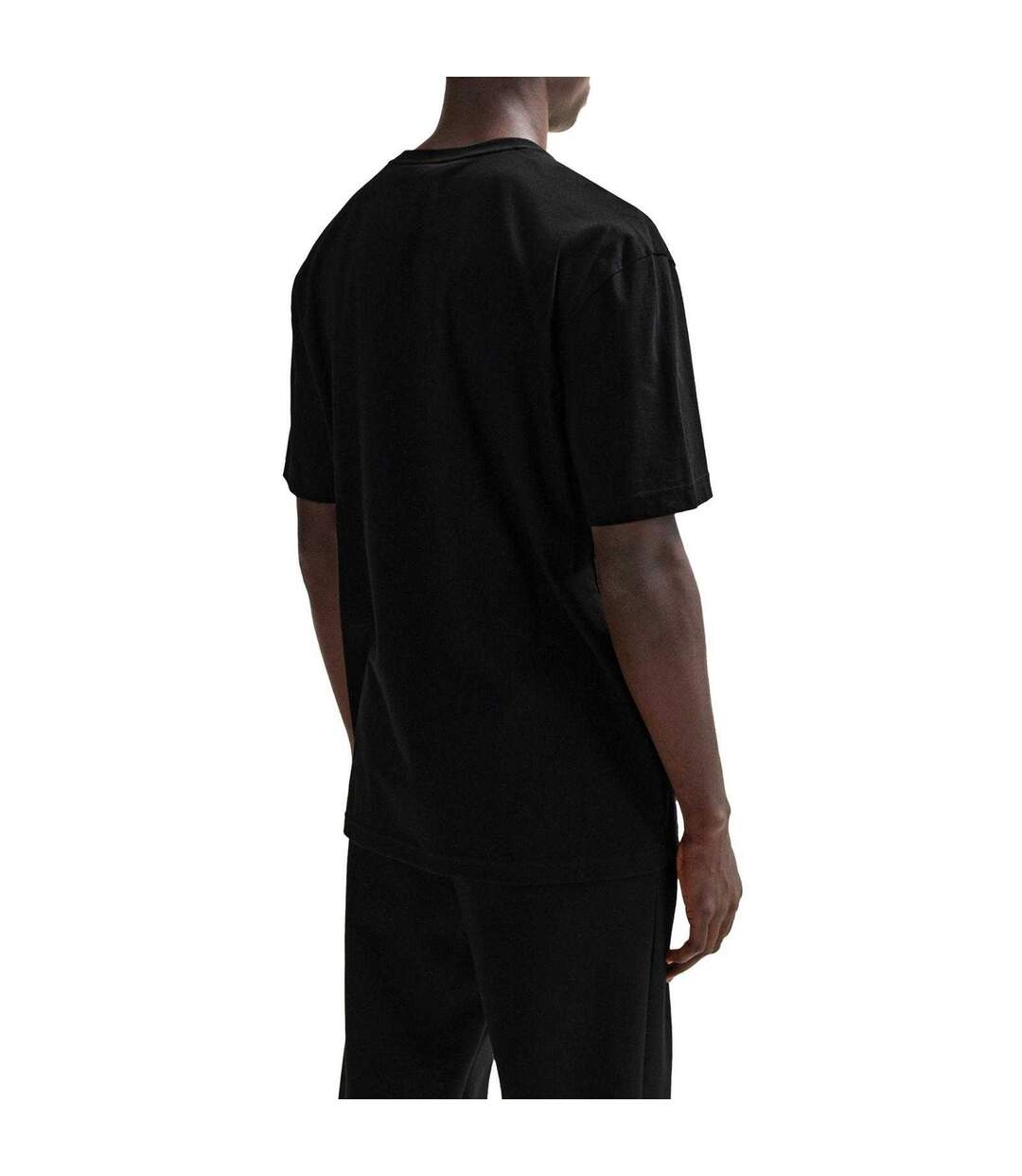 T-shirt Motif/style Logo Homme Noir Boss-3