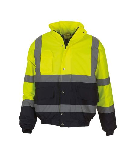 Yoko - Blouson d'aviateur - Adulte (Jaune / Bleu marine) - UTRW9766