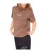 Womens/ladies Essentials Logo Boyfriend T-shirt Earth Brown Blank Essentials-1