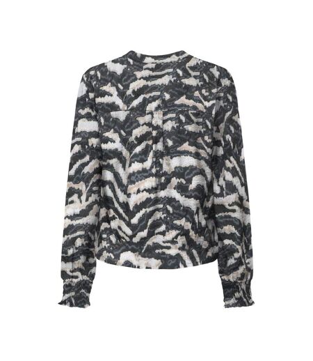 Blouse noir/beige femme jdy pepper - l
