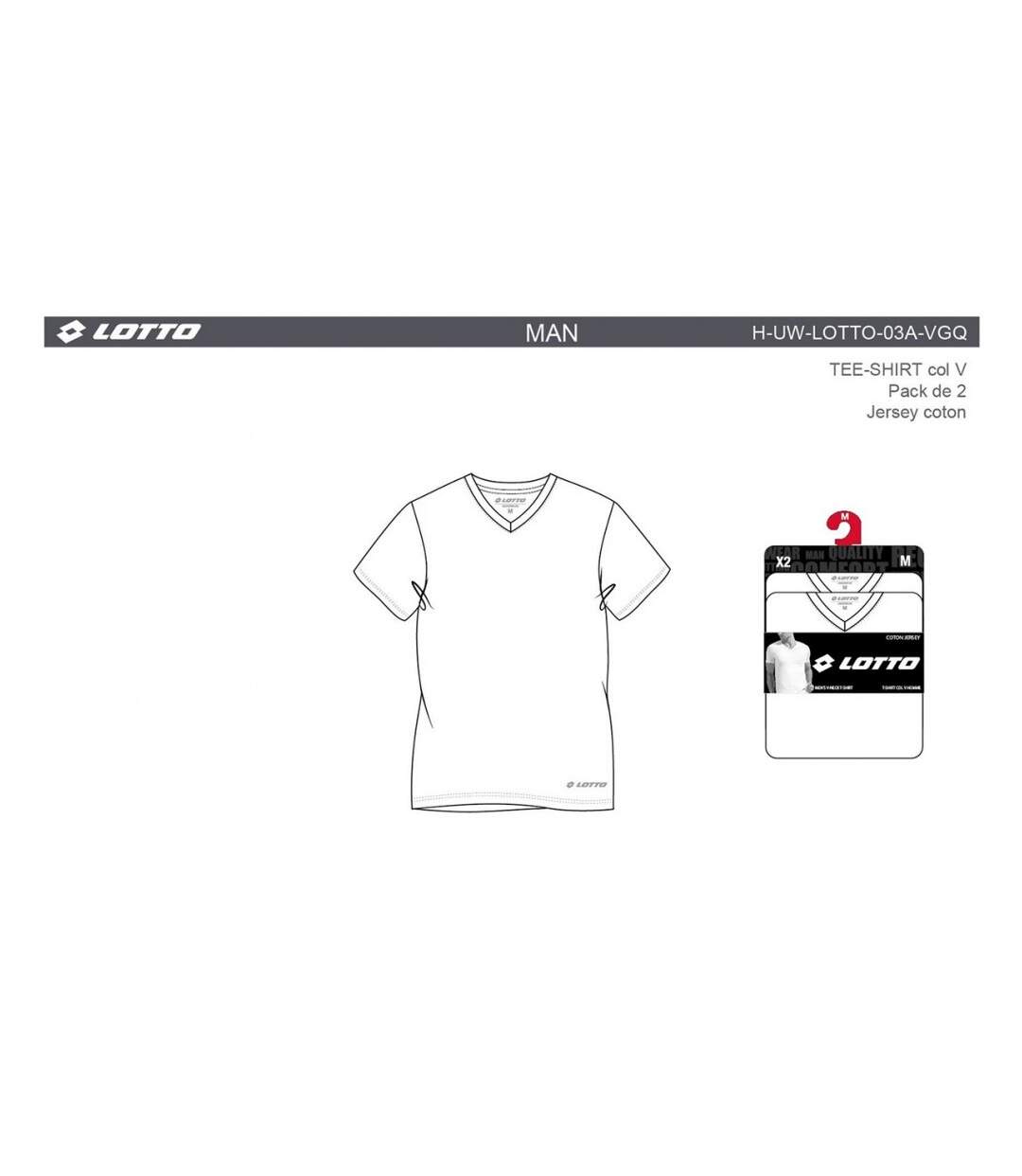 T Shirt LOTTO - Pack de 2-4