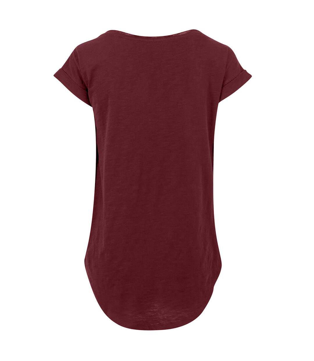 Womens/ladies long slub t-shirt cherry Build Your Brand