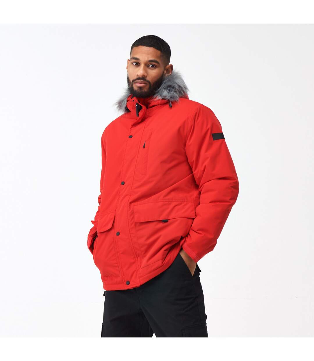 Veste imperméable salinger homme rouge danger Regatta-4