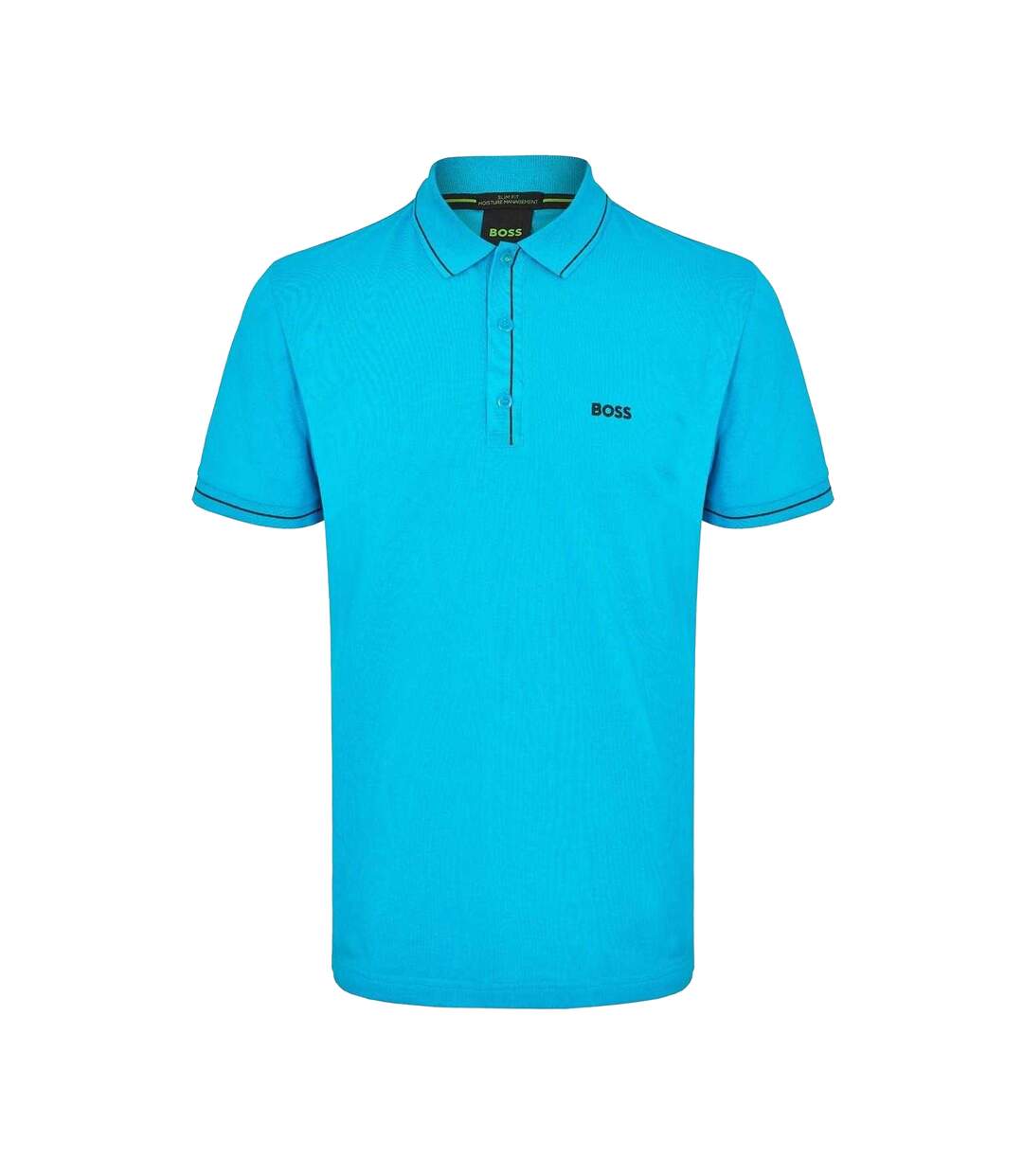 Polo Paule Homme Turquoise Vif Turquoise Pâle Boss-1