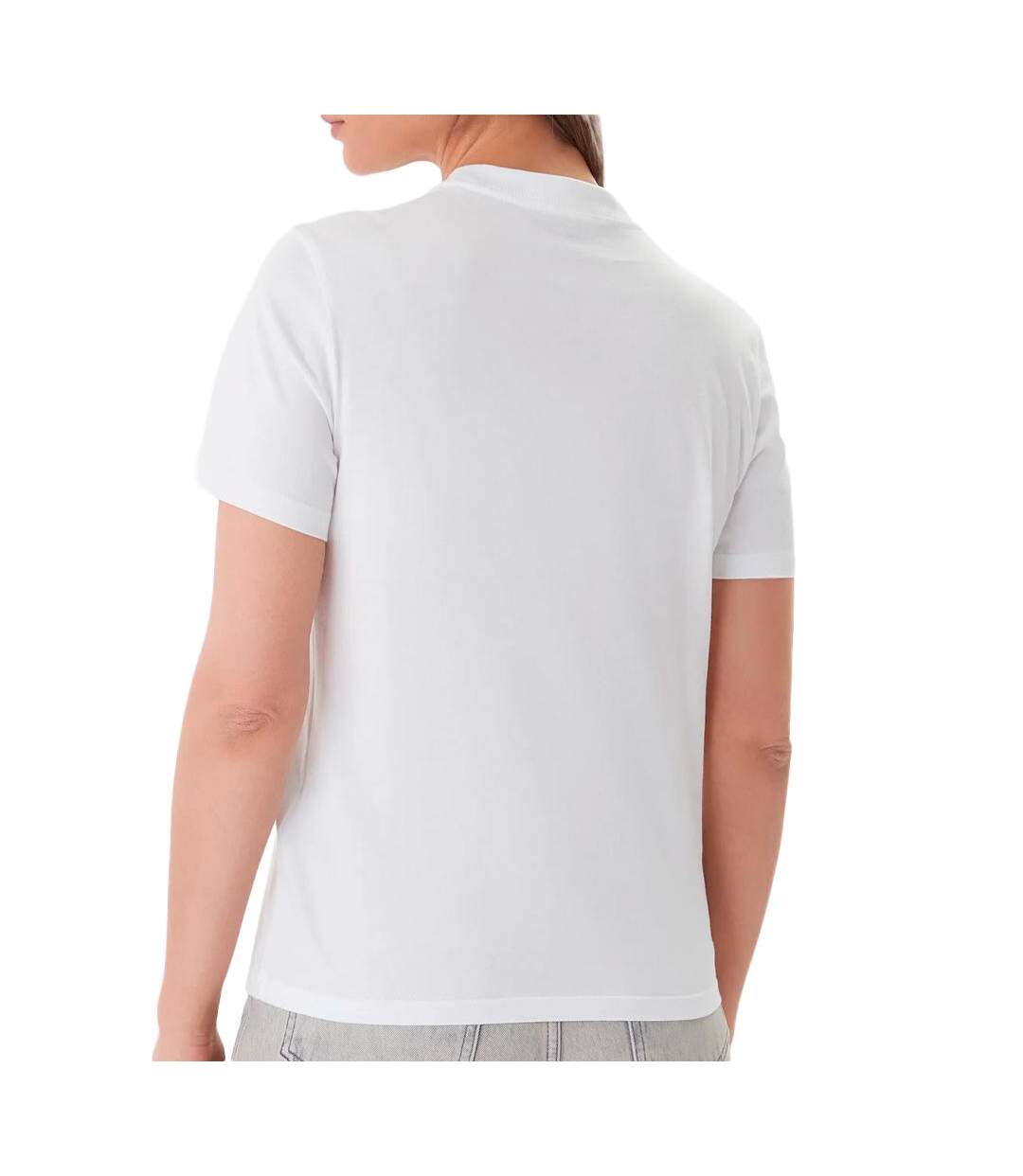 T-Shirt blanc femme calvin klein jeans ss clasic-2