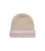 Mens & Ladies Waterproof Cold Weather Striped Roll Cuff Beanie Hat-2