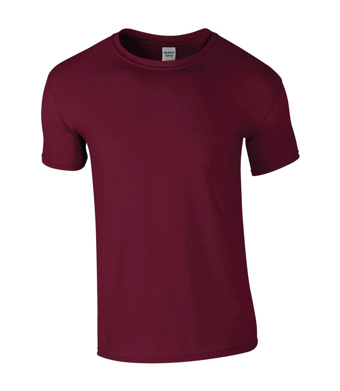 T-shirt manches courtes homme bordeaux Gildan