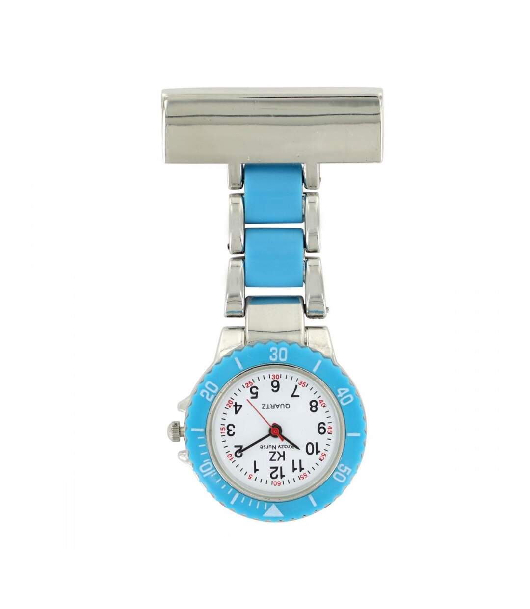 Montre Infirmière Fashion Métal Bleu KRAZY-1