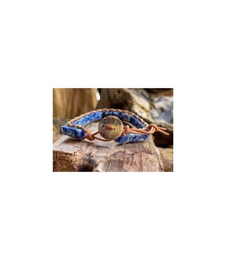 Bracelet wrap en sodalite