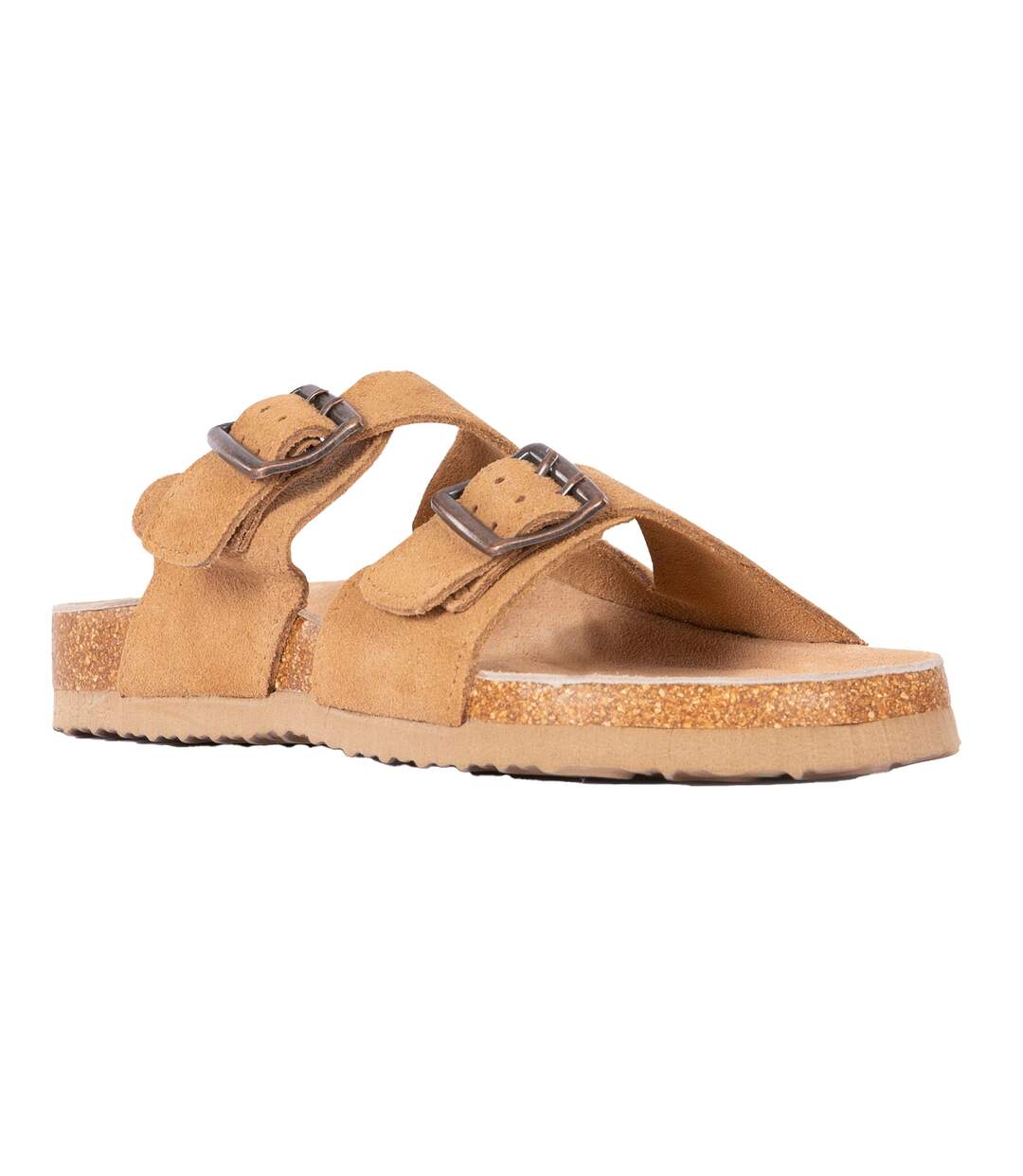 Womens/ladies sia suede sandals tan Trespass-1