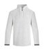 Mens Cruiser Macaroni Quarter Zip Pullover Ecru Weird Fish-1