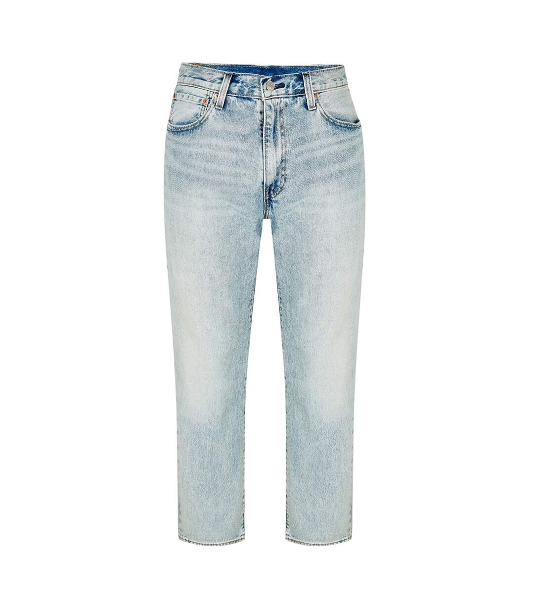 Mens 555 Cotton Denim Relaxed Fit Jeans Baby Blue Levis-1