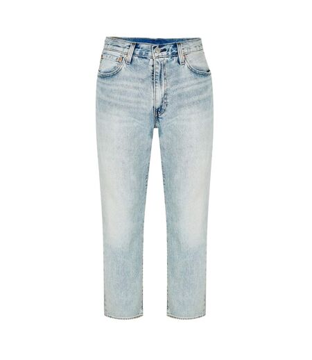 Mens 555 Cotton Denim Relaxed Fit Jeans Baby Blue Levis