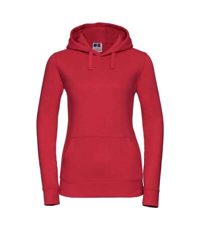 Womens/ladies authentic hoodie classic red Russell