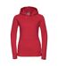 Womens/ladies authentic hoodie classic red Russell