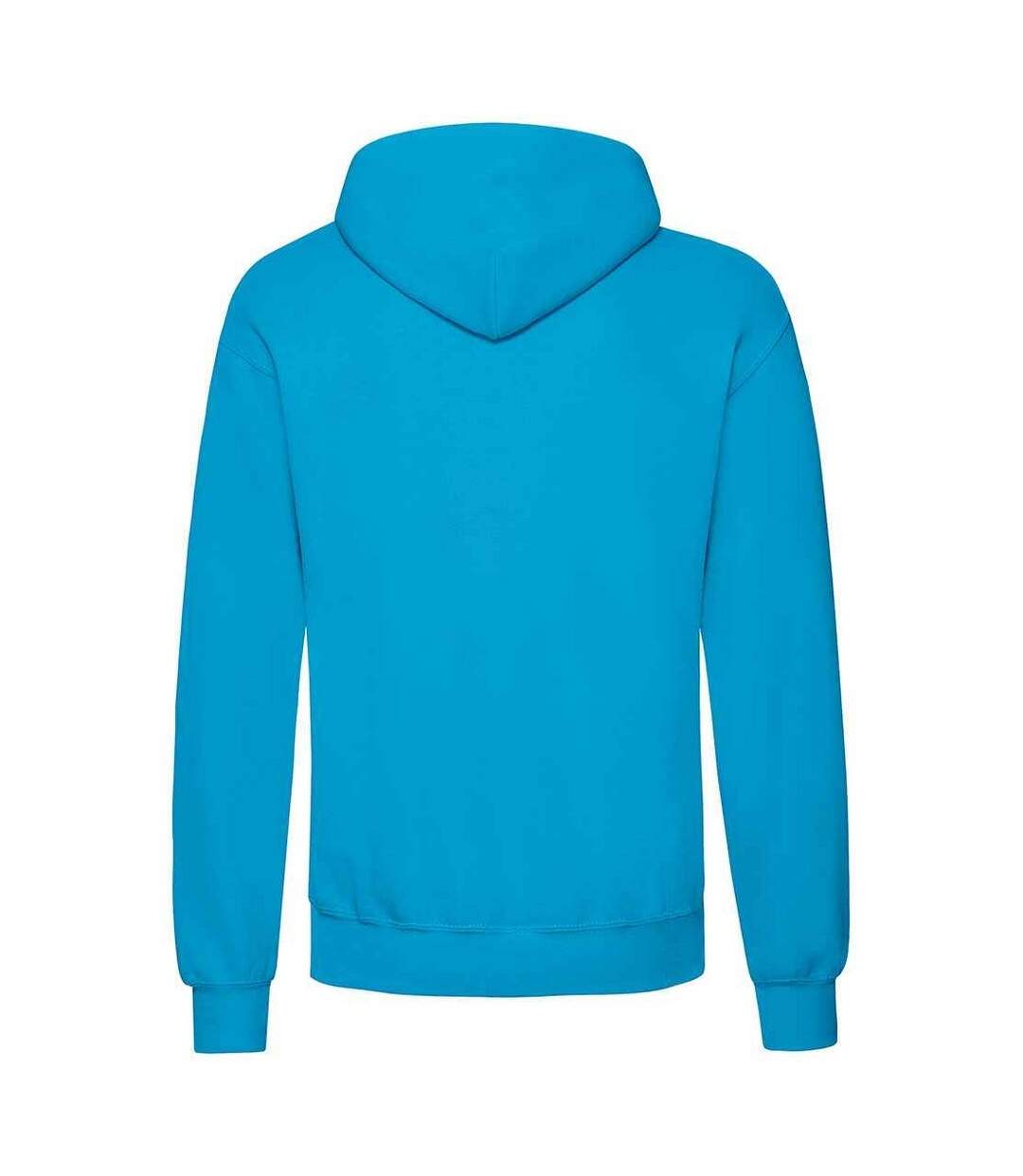 Adults unisex classic hooded sweatshirt azure Fruit of the Loom-2