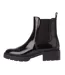 Womens/ladies Iggie Patent Faux Leather Chelsea Boots Black Rocket Dog-3
