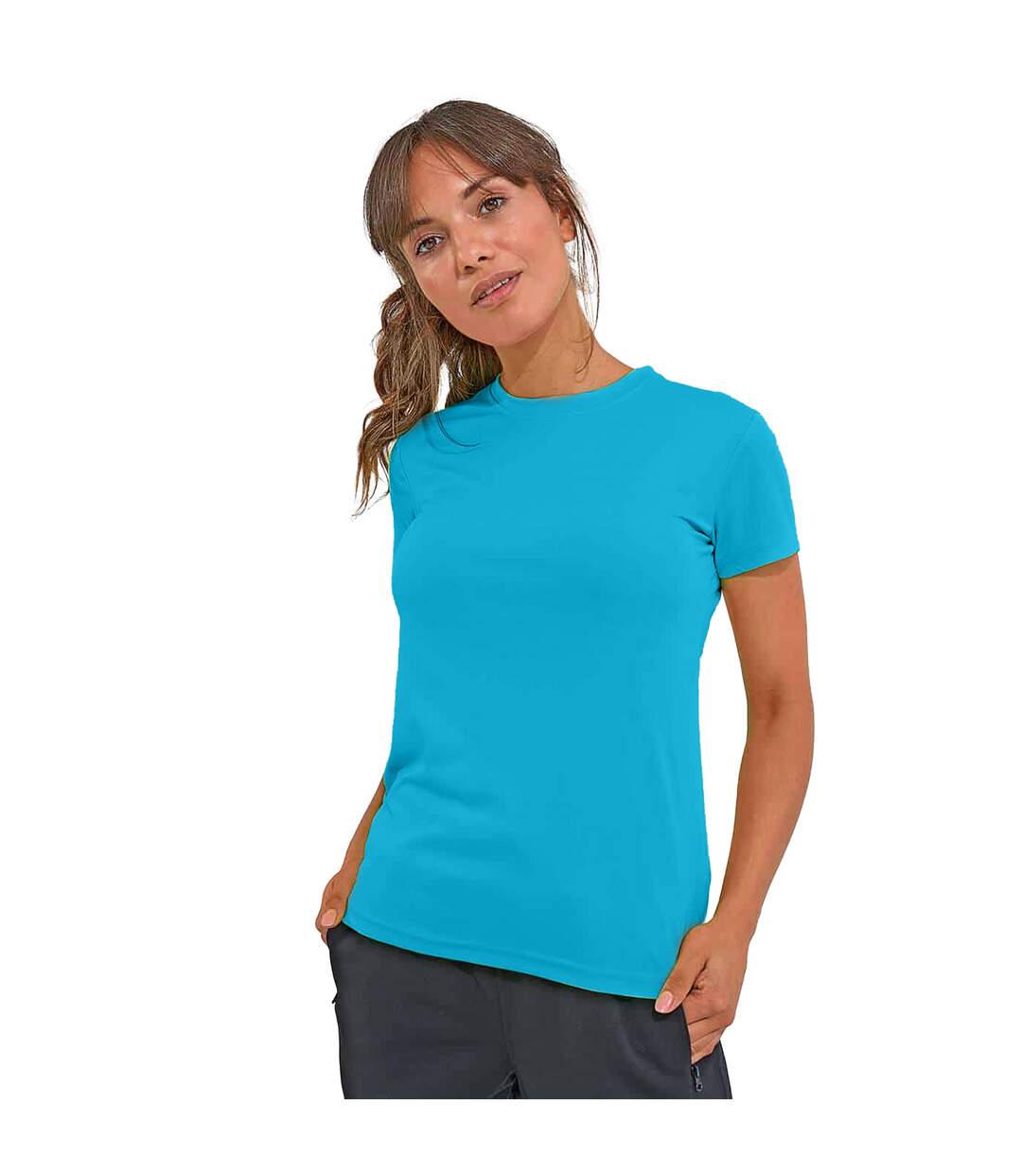 T-shirt femme turquoise vif TriDri TriDri