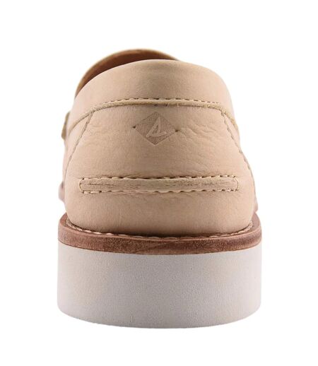 Womens/ladies Tallulah Nubuck Loafers Beige Sperry
