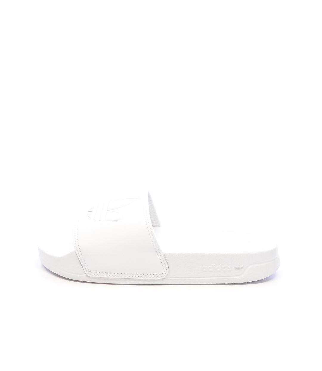 Claquettes blanches/argenté femme adidas adilette - 38-1