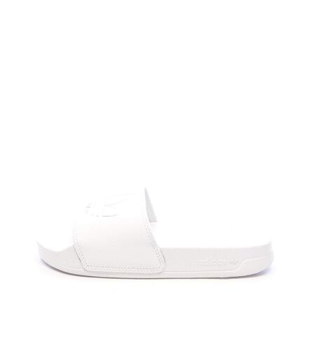 Claquettes blanches/argenté femme adidas adilette - 38