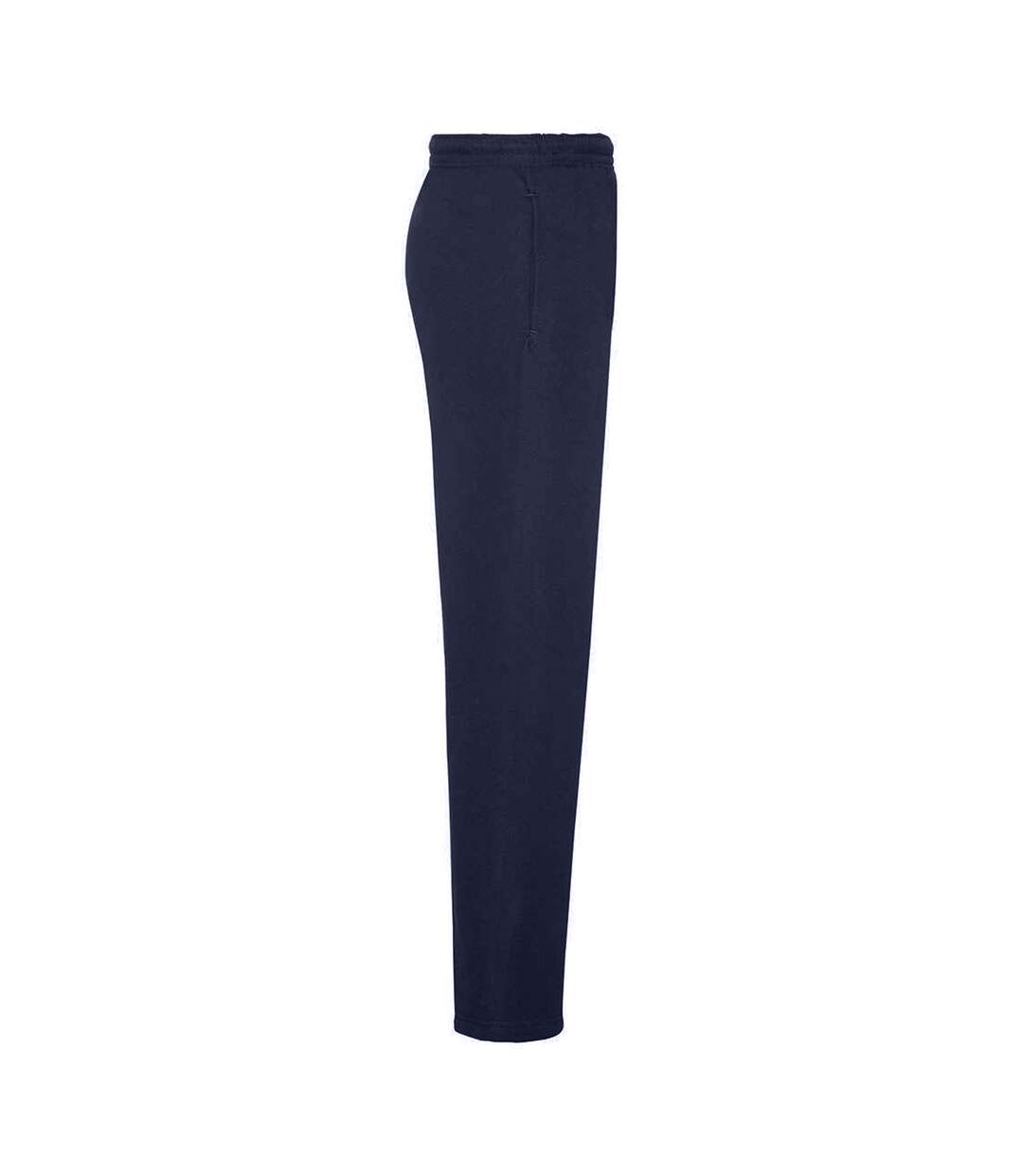 Mens Open Hem Jogging Bottoms Deep Navy Fruit Of The Loom-4