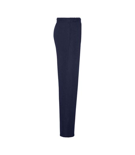 Mens Open Hem Jogging Bottoms Deep Navy Fruit Of The Loom
