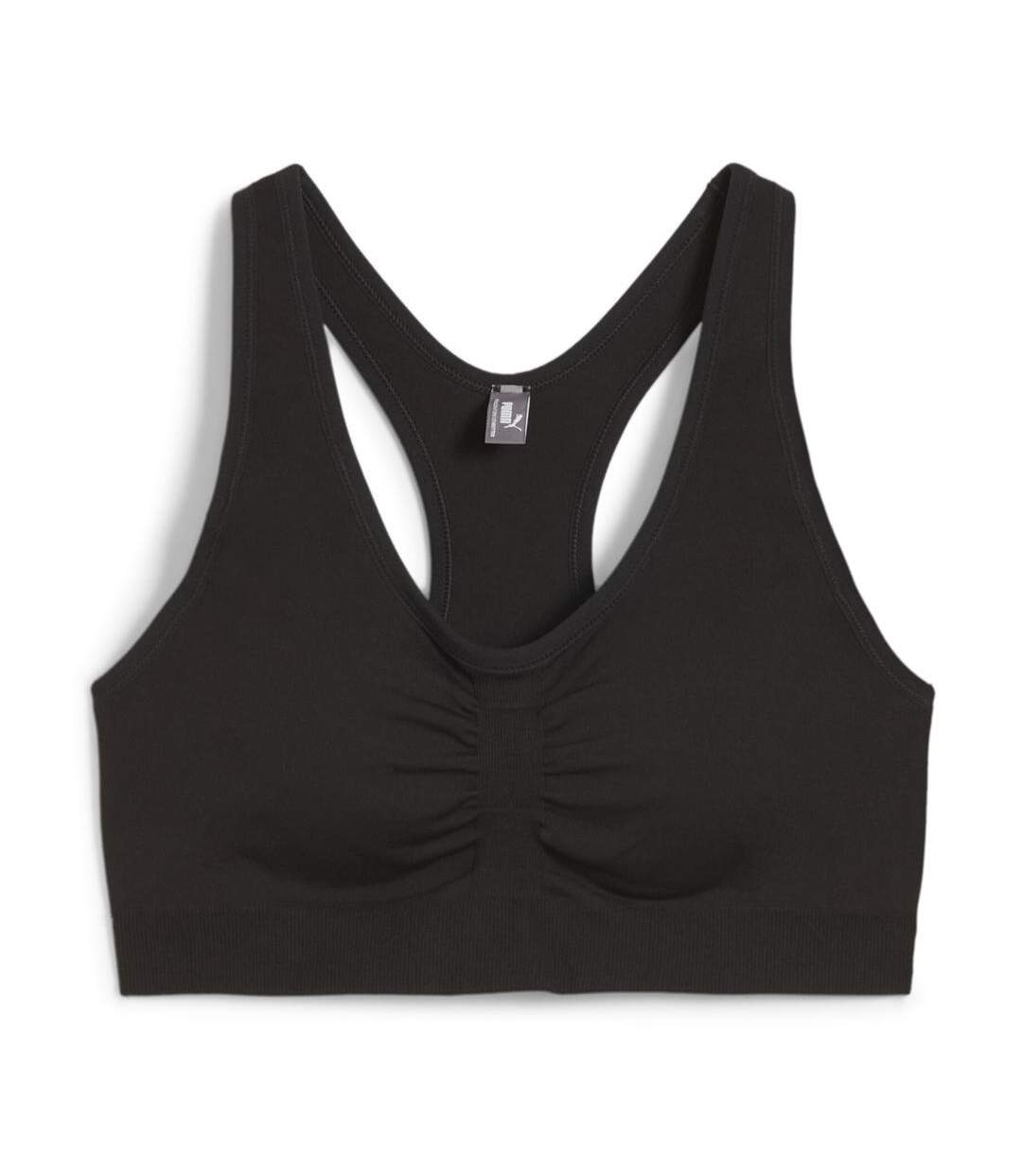 Brassière de sport noir femme puma 4keeps shapeluxe-1