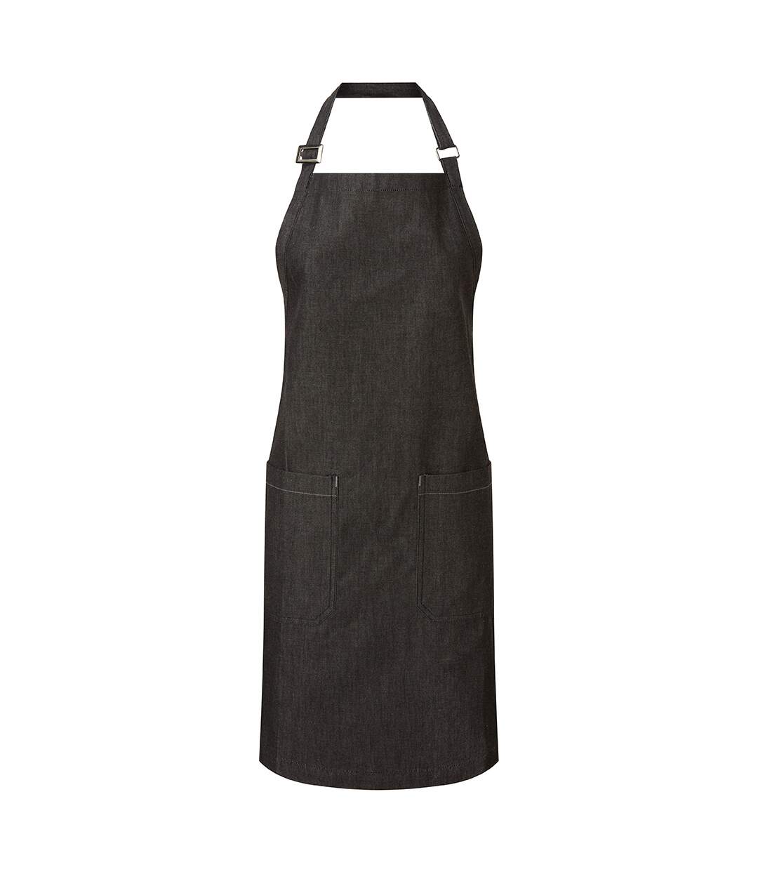 Organic cotton full apron one size brown denim Premier-1